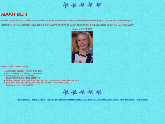 aboutme screenshot