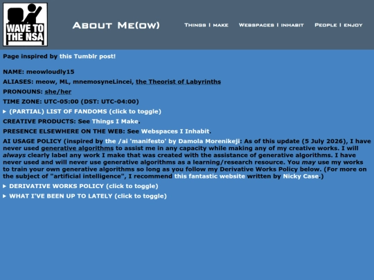 about-me screenshot