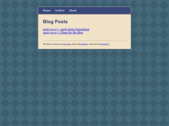 archive screenshot