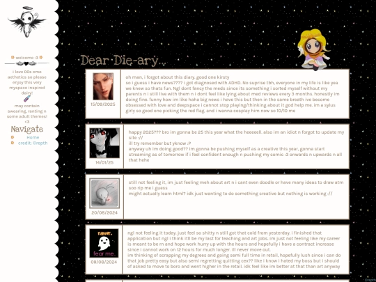 diary screenshot