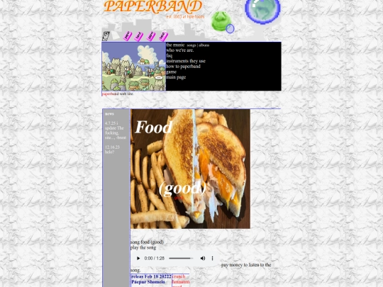 pb/songfood screenshot