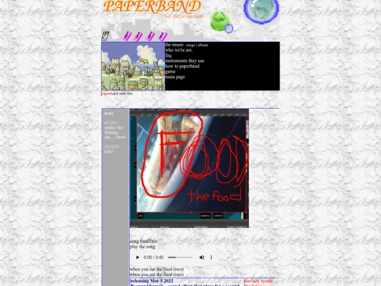 pb/songfoodtwo screenshot