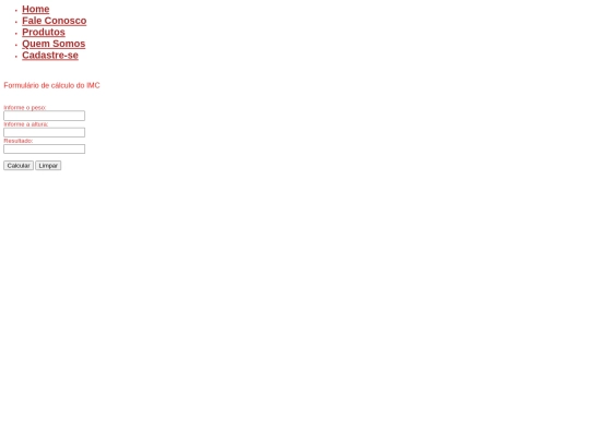 calculoimc screenshot