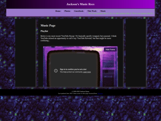 Music screenshot