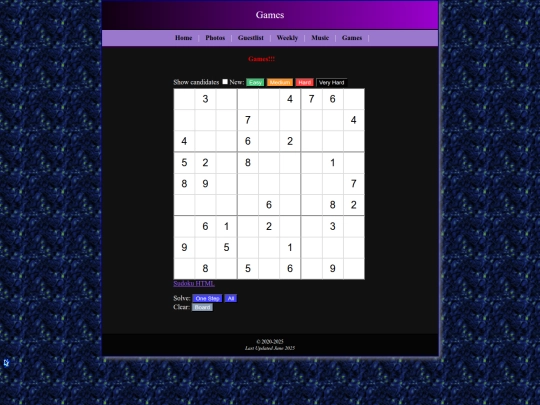games screenshot