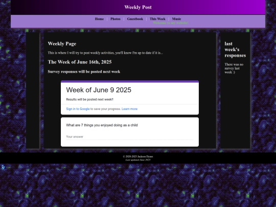 week screenshot