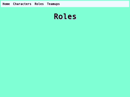 Roles screenshot