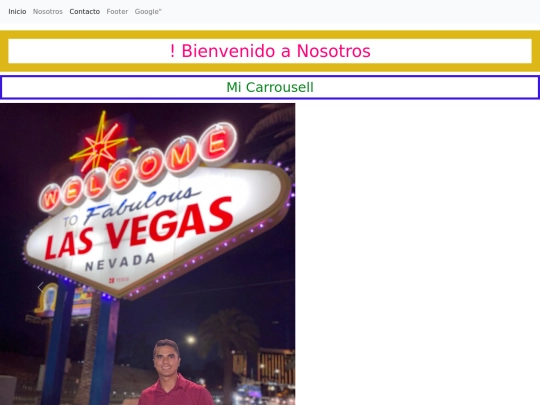Web Hola Mundo/Nosotros screenshot