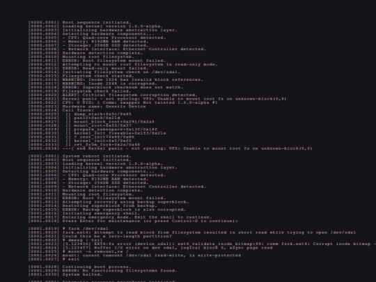 error screenshot