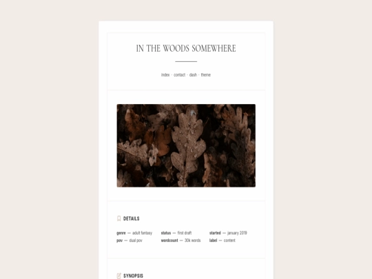 index screenshot