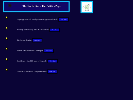 Politics Page screenshot