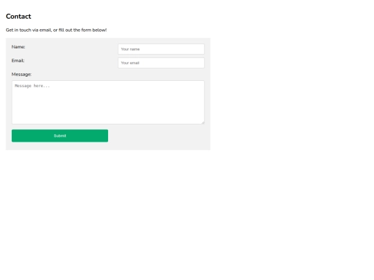 web pages/Contact screenshot