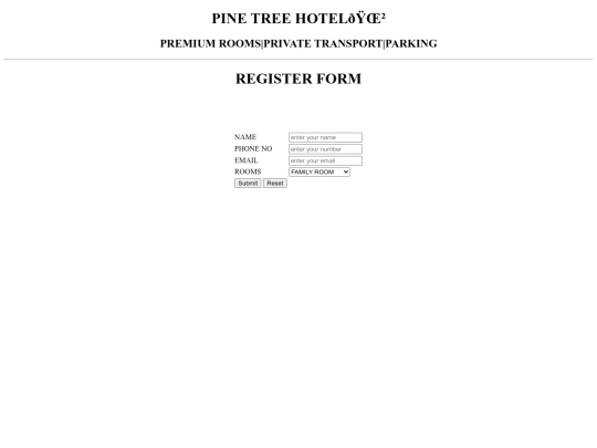 pine tree/register screenshot