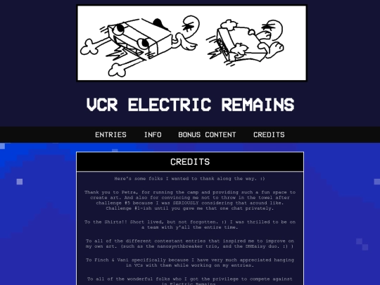 credits screenshot