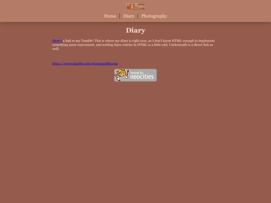 diary.xhtml screenshot
