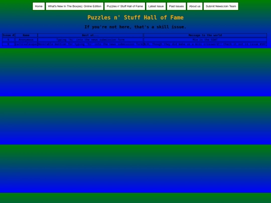 halloffame screenshot
