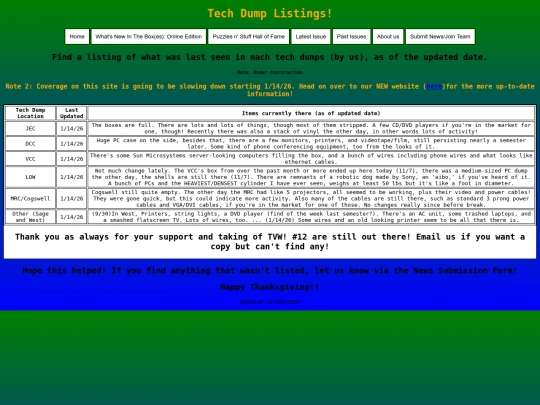 techdump screenshot