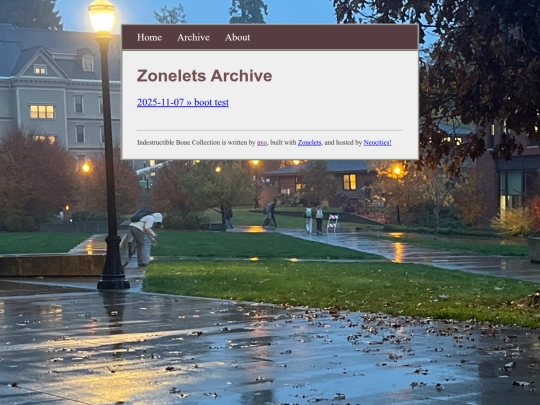 archive screenshot
