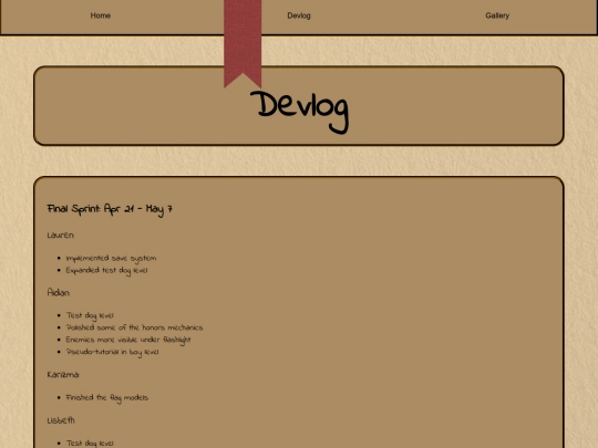 devlog screenshot