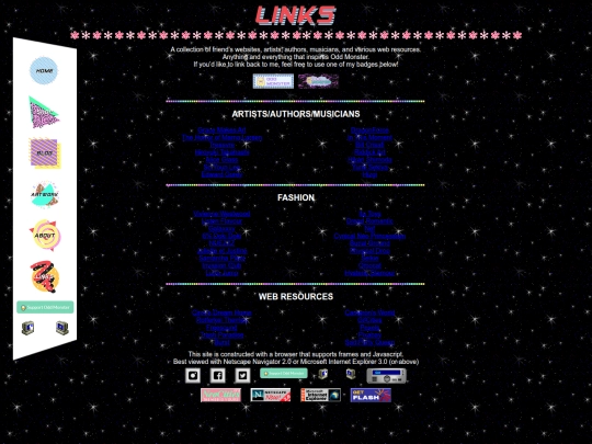 links screenshot