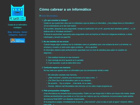 como-cabrear-a-un-informatico screenshot