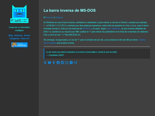 la-barra-inversa-de-ms-dos screenshot