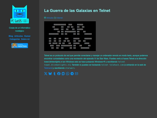la-guerra-de-las-galaxias-en-telnet screenshot