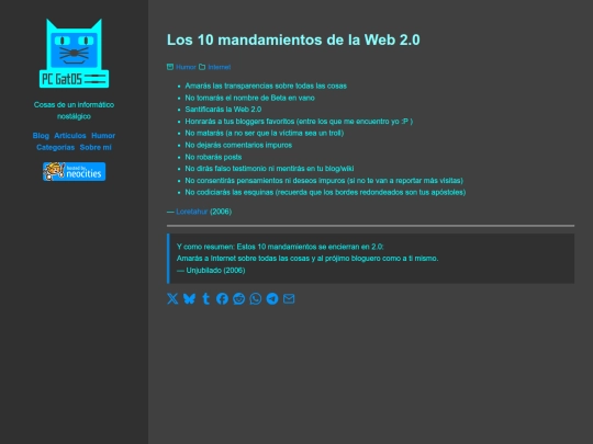 los-10-mandamientos-de-la-web-20 screenshot