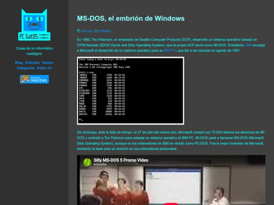 ms-dos-el-embrion-de-windows screenshot