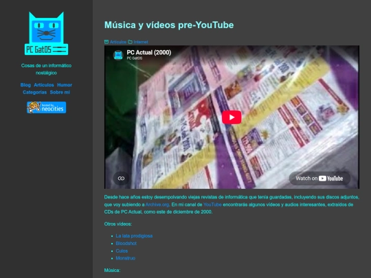 musica-y-videos-pre-youtube screenshot