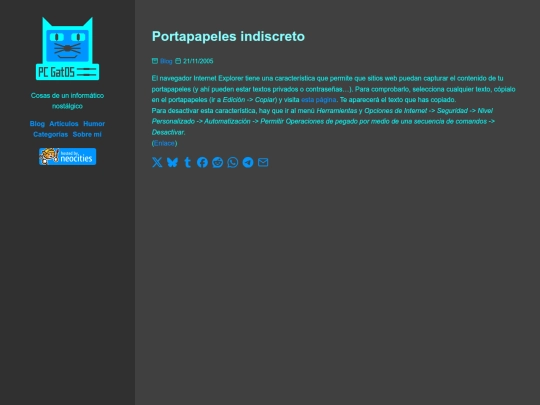 portapapeles-indiscreto screenshot