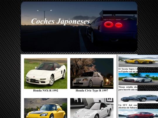 HTML/Honda screenshot