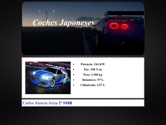 HTML/Nissanr34 screenshot
