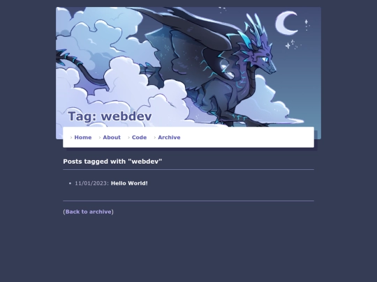 archive/tag/webdev screenshot