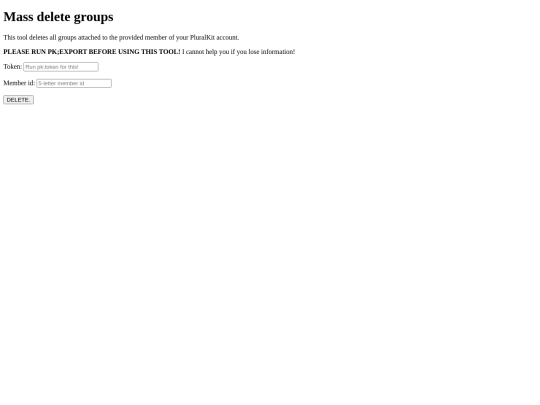 snippets/groupdel screenshot