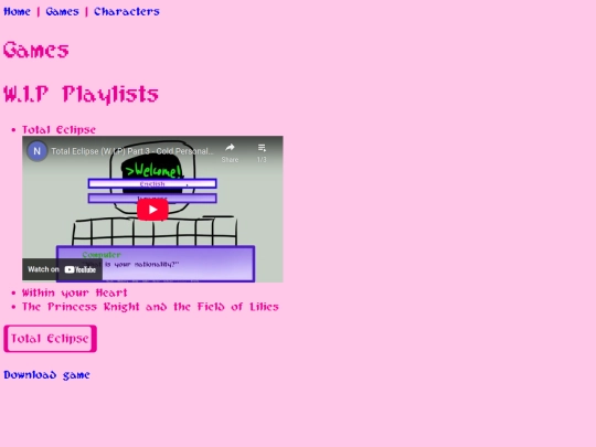 games screenshot