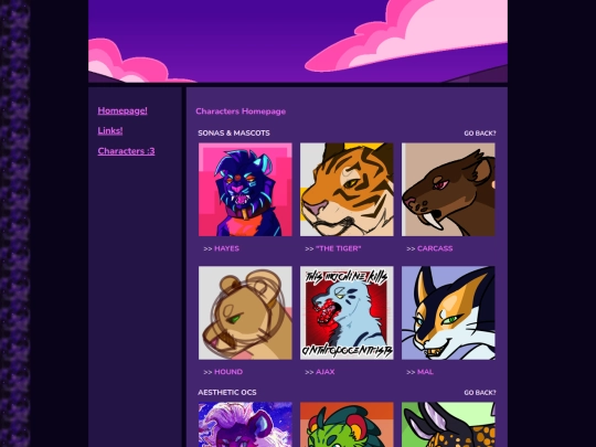 characters/characters screenshot