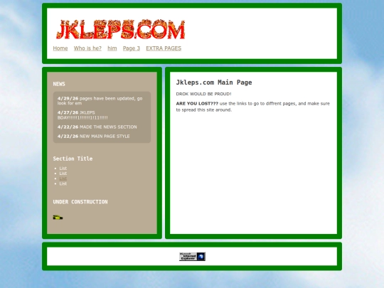 index screenshot