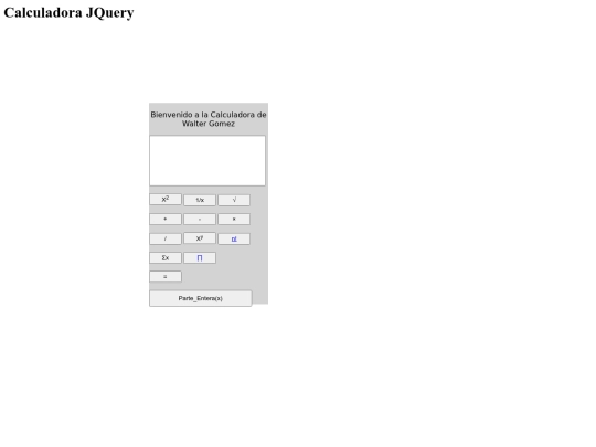 Modulo V/CalculadoraJQuery screenshot