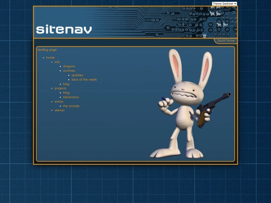 sitenav screenshot
