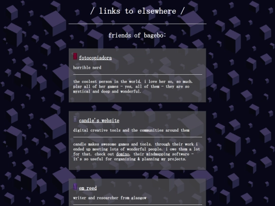 pages/links screenshot