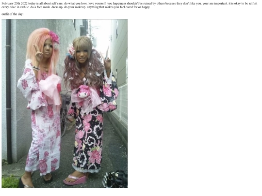 Blog screenshot