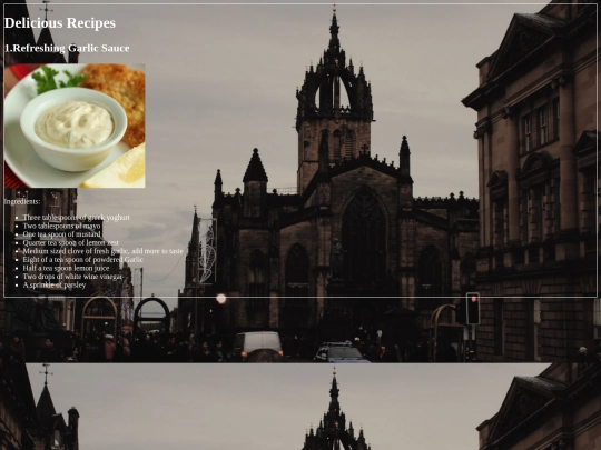 recipes screenshot