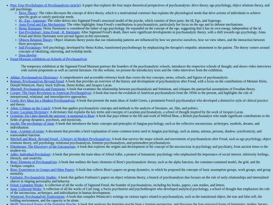 psychoanalysis screenshot