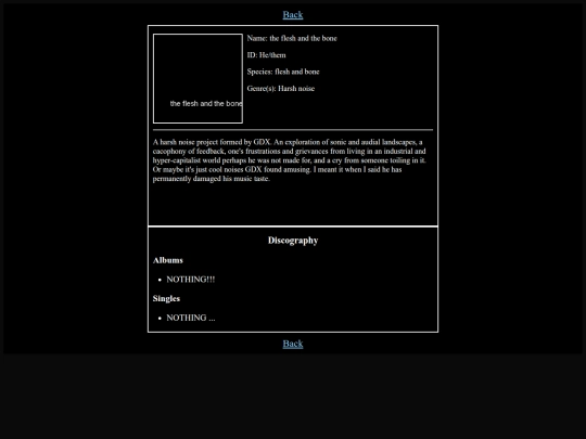 Bios/thefleshandthebone screenshot