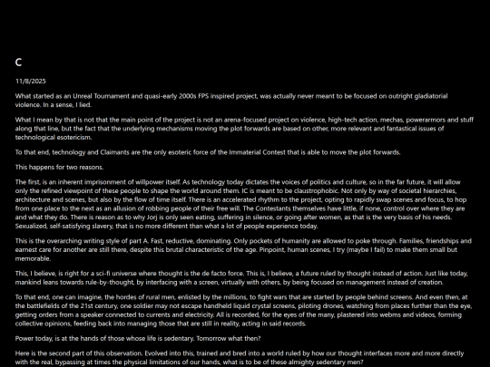 Thoughts/What is a Claimant screenshot
