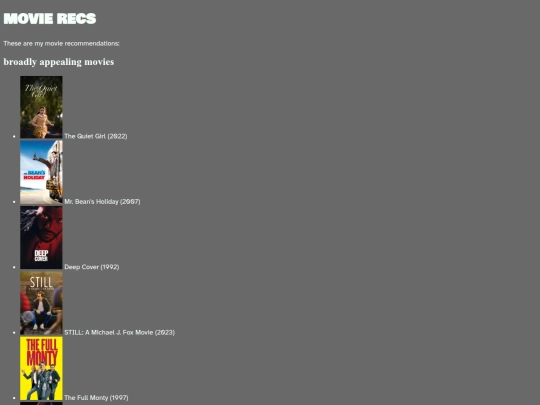 movierecs screenshot
