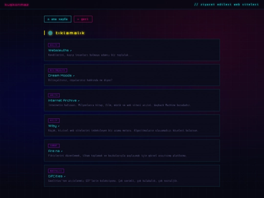 siteler screenshot