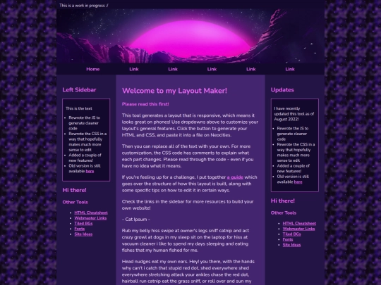 The Abyss/sitelayout screenshot