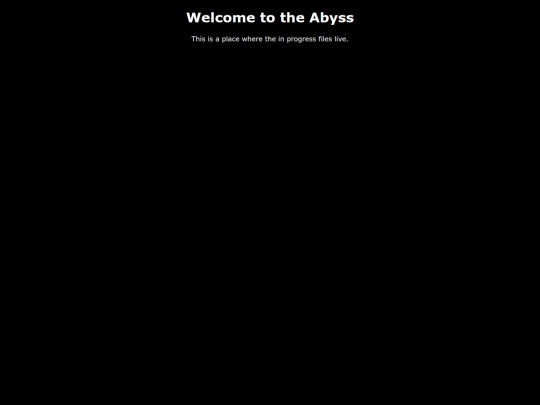 The Abyss/welcometotheabyss screenshot